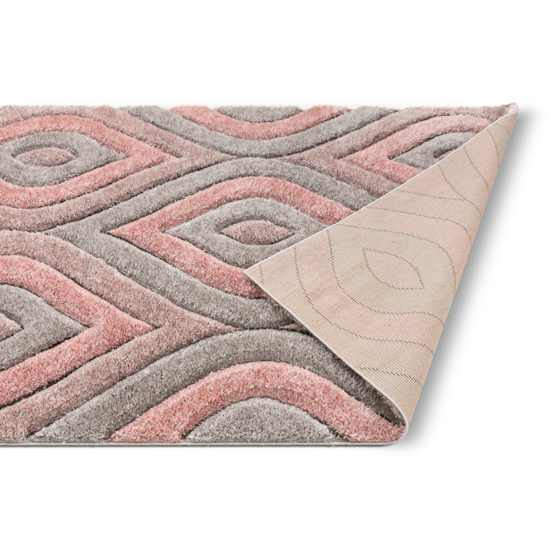 Geometric Shag Area Rug, Rectangle 240 x 300cm