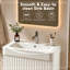 Single Bathroom Vanity with Ceramic Top-1403379324