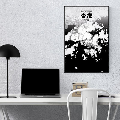 " Hong Kong China|中國 City Map "