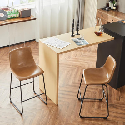 Adarrius Upholstered Counter Stool with Metal Frame
