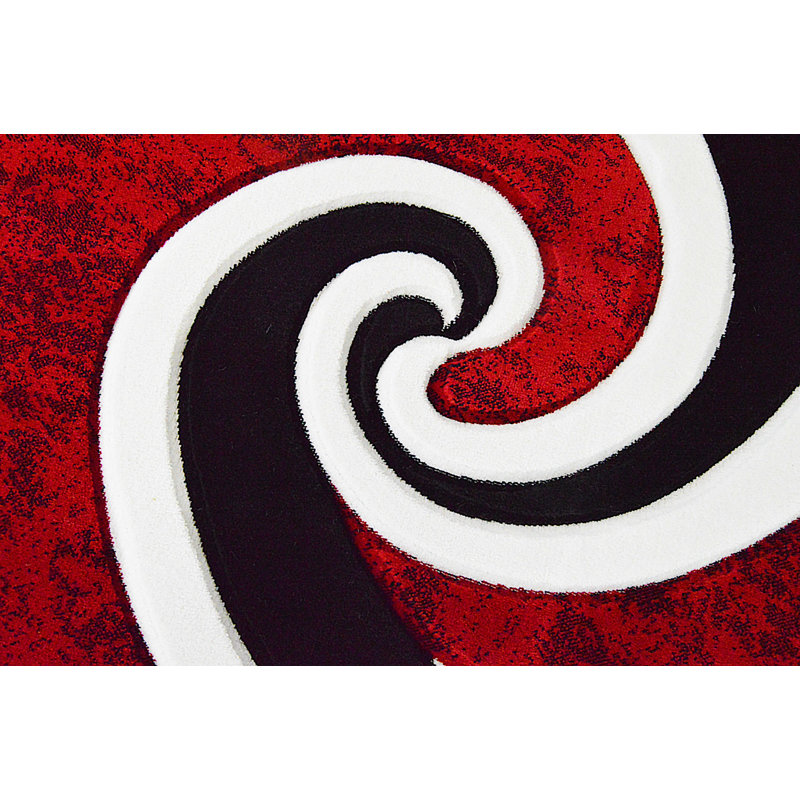 Mccampbell Abstract Indoor Rug, Rectangle 4' x 6'