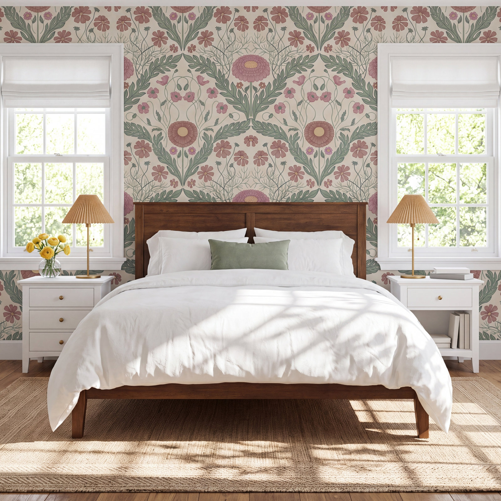 Galerie Wallcoverings Blomstermåla Wallpaper Roll, Gray