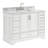 49'' Single Bathroom Vanity with Carrara Marble Top-93359306