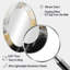 Gold And Black Soft Wave Fusion III - Abstract Oval Decorative Mirror On Metal-1071188799