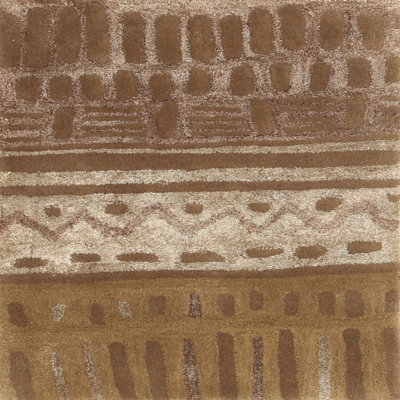 Tapis abstrait brun