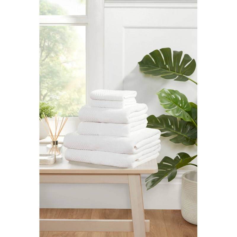 100% Cotton Washcloth, White