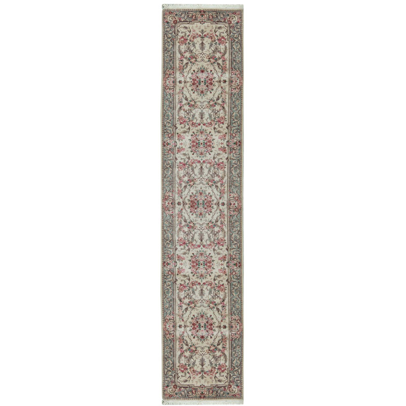 Wool Oriental Area Rug, Runner 2'6" x 9'