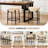 Modern Dining Chair Set, 23.6" Counter Height Stools with Round Soft Padded Boucle Backless Seat-62360787