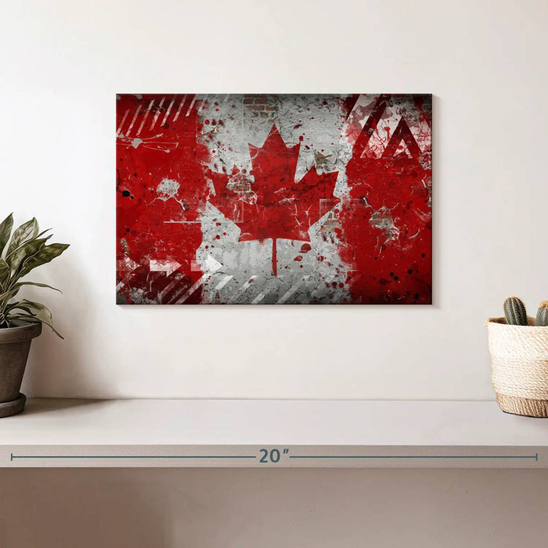Drapeau canadien Borges, H 8 po x l 12 po