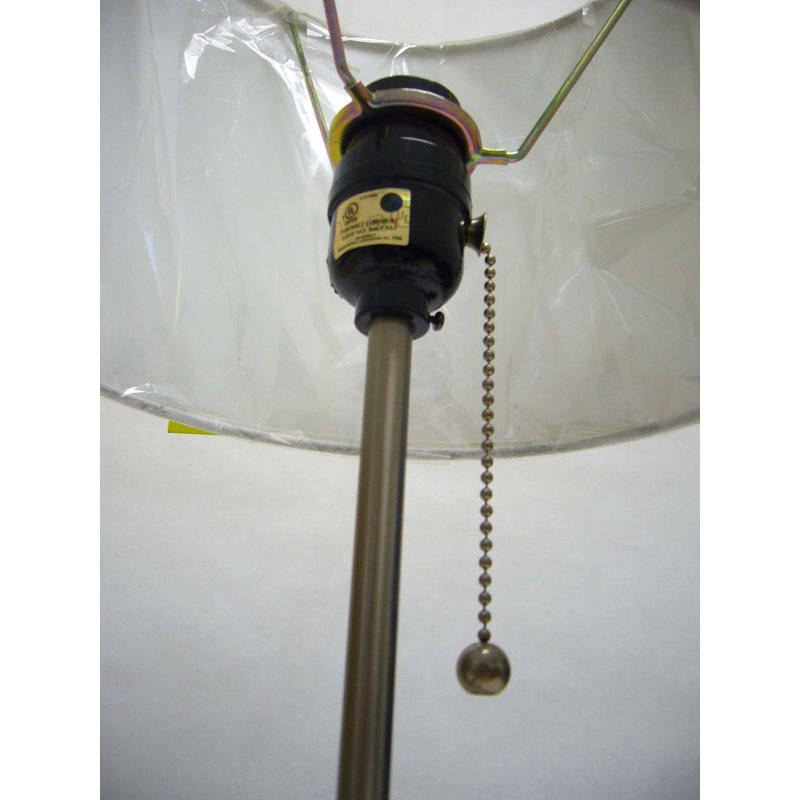 19"H White Pull Table Lamp