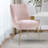 19'' H Velvet Upholstered Metal Parsons Chair-1322090724-1283418183