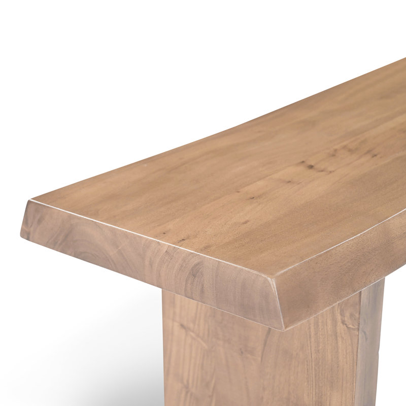 Modern Brazilian Bello Bench, 18" H x 102" W x 15" D, Teak