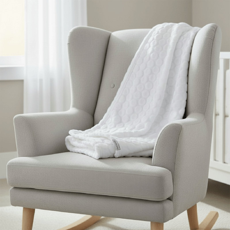 Marshmallow Baby Blanket, White