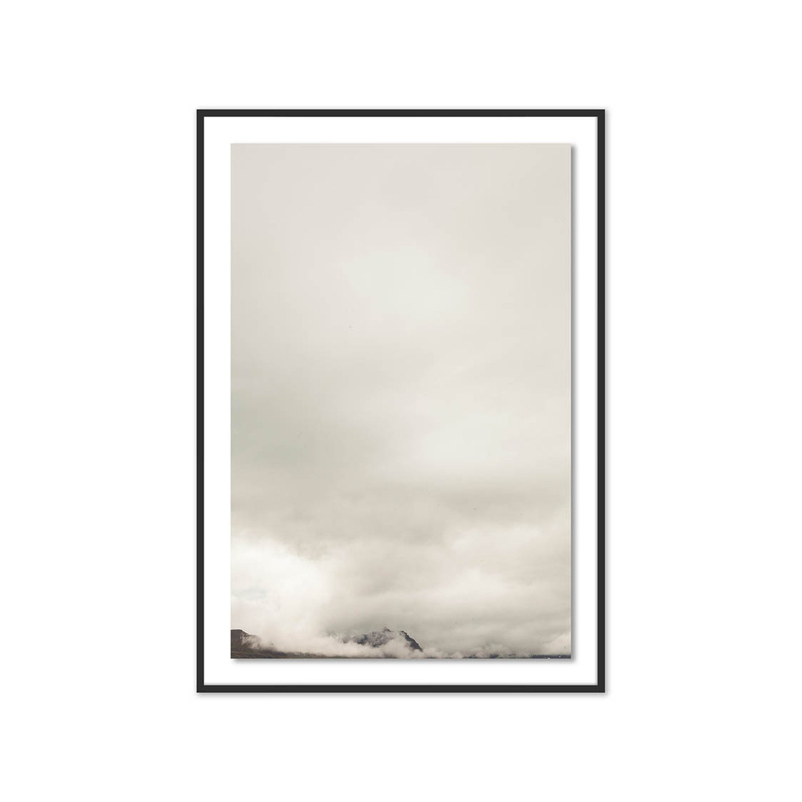 Clouds 11 by Riley Ryan, Black, 60" H x 42" W x 2.5" D