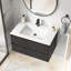 Meuble-lavabo mural simple 30 po avec surface en composite