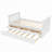 Bed with Drawers and Trundle, Solid Wood Daybed, No Spring Box Needed-1131782133