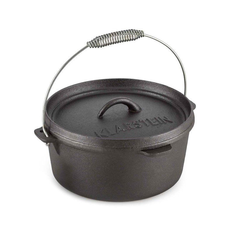 Klarstein 4L Metal Round Dutch Oven, 27cm H x 29.5cm W x 27cm D
