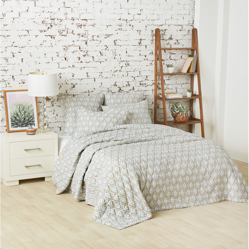 Cotton Geometric Bedding Set, Standard