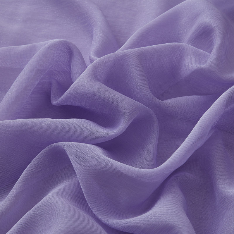 Carmille Semi-Sheer Grommet Curtain Panels, Light Purple (Lilac), 54" W x 63" L