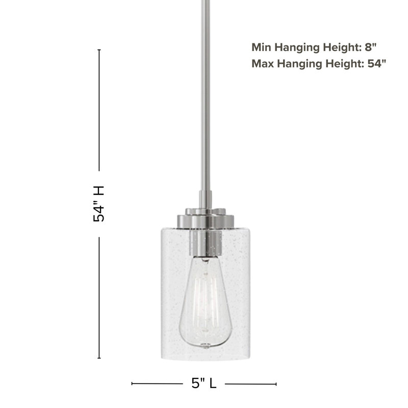 Coslin 1-Light 4.75” Wide Pendant