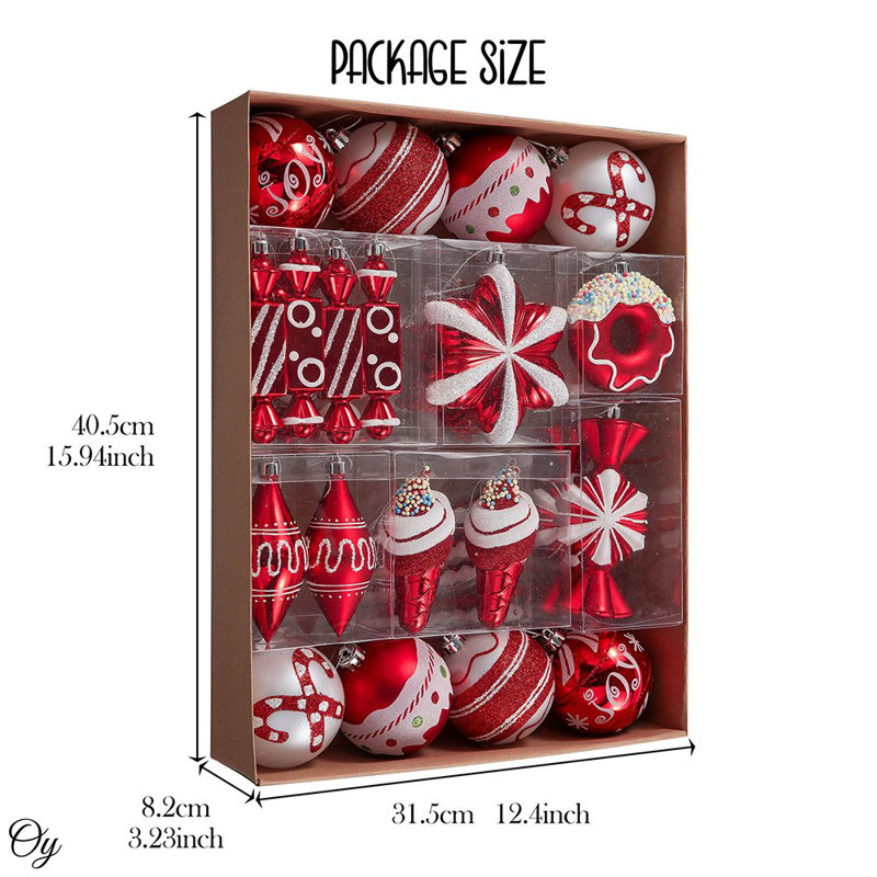 Ensemble de 60 boules de Noël Jathusan