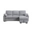 Canapé-lit modulaire réversible en tissu chenille l 91 po Marcello-2076813498
