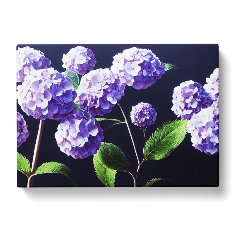 Hydrangea Flower View Vol.4 - Wrapped Canvas, 35cm H x 50cm W x 3cm D