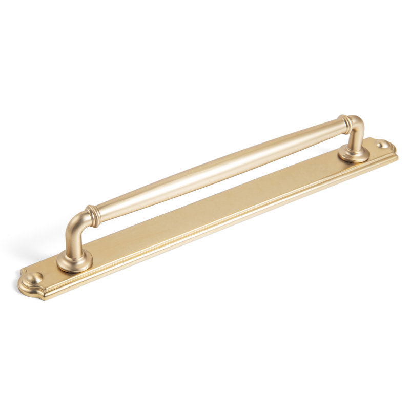American Classic Antique Bar Pull With Backplate(Cban), 7.6", Champagne Bronze