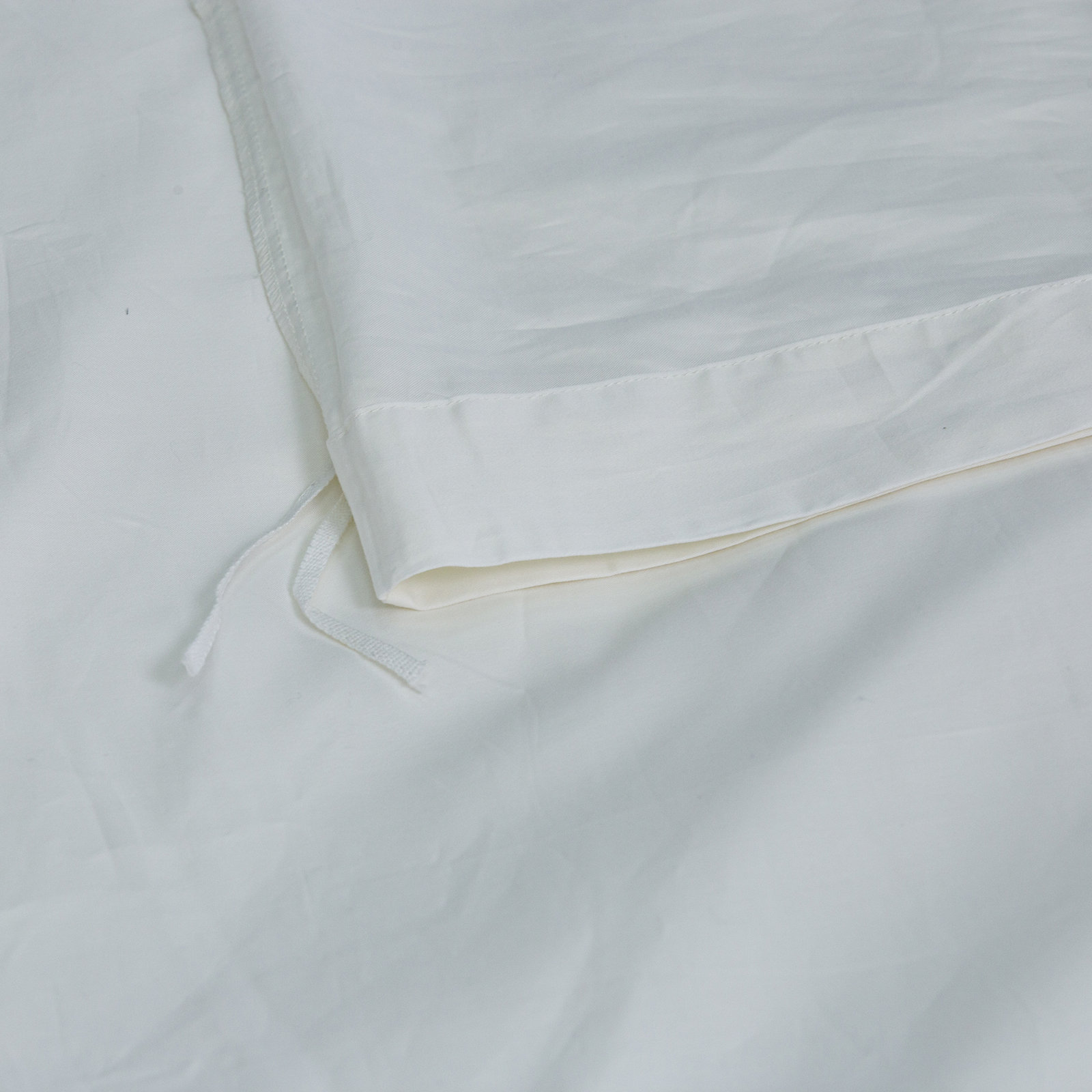 Cotton Sateen Duvet Cover Set, Twin Duvet Cover + 1 Standard Shams, White