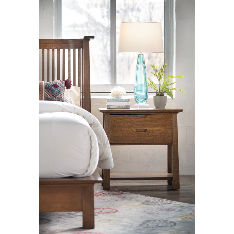 Park Slope 2 - Drawer Solid Wood Nightstand, Central Valley