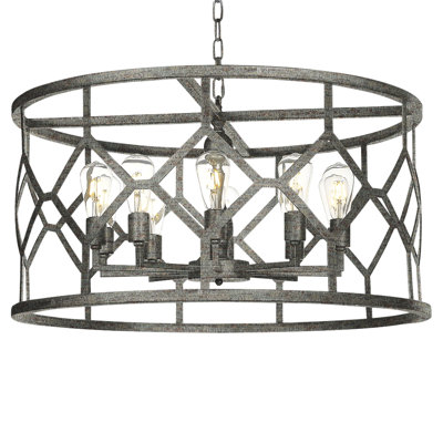 Lustre tambour 8 lumières Diamond