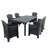 Schaffa Rectangular Table with 6  Chairs Garden Set