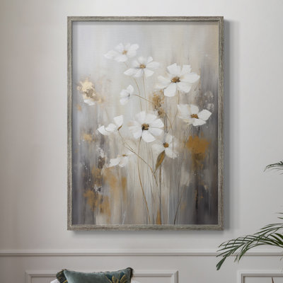 Reproduction encadrée FLORAL Series CCCCXIV - bois massif