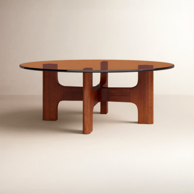 Gallia Glass Top Single Coffee Table