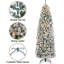 Arbre de Noël avec flocons de neige pré-éclairés-869545334