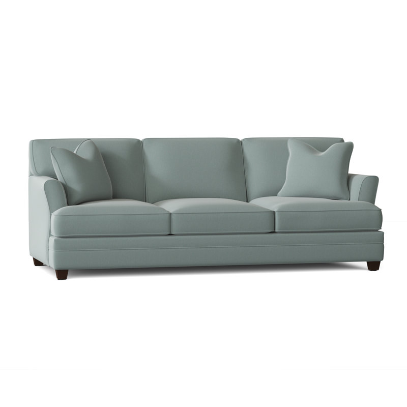 Harriss Upholstered 91'' Sofa, Canvas Spa Sunbrella® Canvas