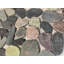 Carreaux de mosaïque en pierre naturelle de taille aléatoire en noir/gris Mountain