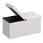 Banc de rangement pliant avec repose-pieds et couvercle rabattable-913626130