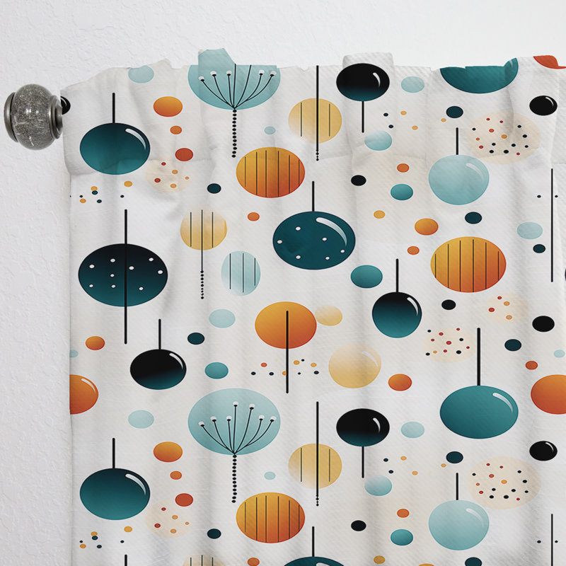 Rideau obscurcissant scandinave Simplicity à motif scandinave II - 1 panneau, L 52 po x L 90 po