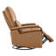 Fauteuil inclinable électrique pivotant en cuir véritable