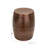 Beardall Aluminum Drum Shaped Accent Table with Hammered Design-194419959-261002434