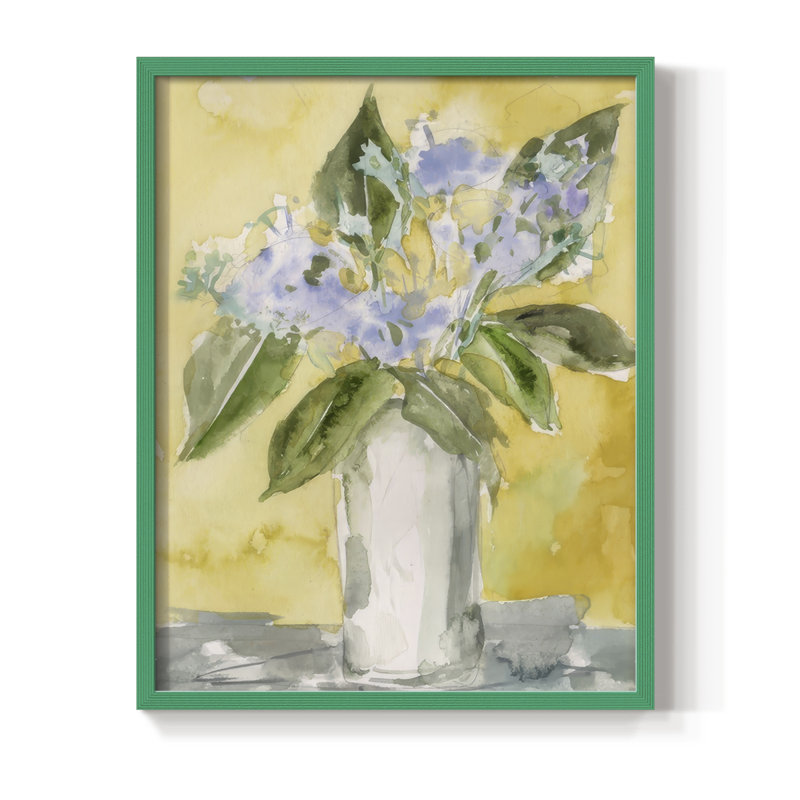 Lilac Dreams II, reproduction encadrée - bois massif, H 21 po x l 17 po, Vert