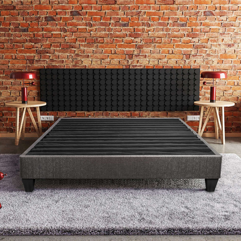 Base de lit plateforme avec matelas tapissier, Très grand lit
