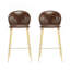 Ensemble de 2 tabourets de bar d'intérieur en métal