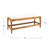 Brady Mango Wood Arch Bench-1353403939