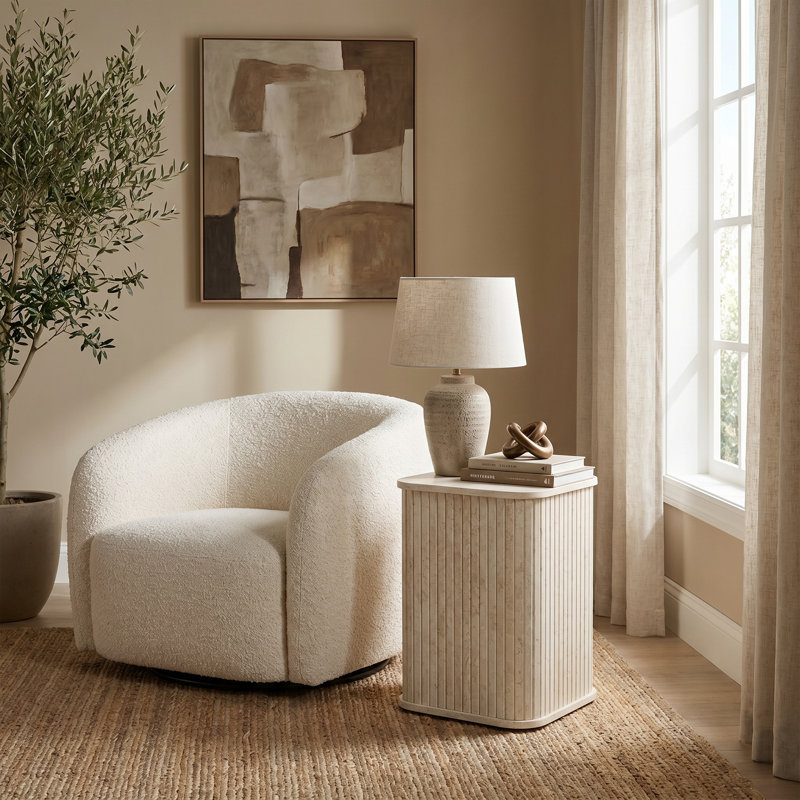 Table de bout Aurel, Beige