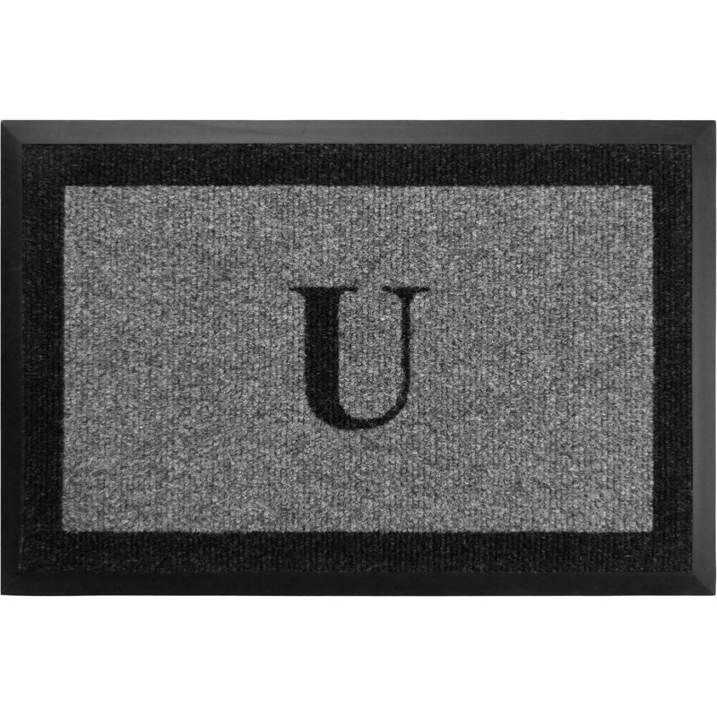 Tapis d'extérieur antidérapant Asai, Gris, U, l 24 po x L 36 po