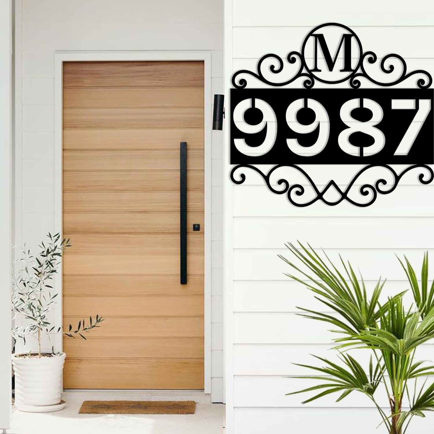 SIGNLEADER Custom Split Letter Monogram Outdoor Wall Décor - Wayfair Canada