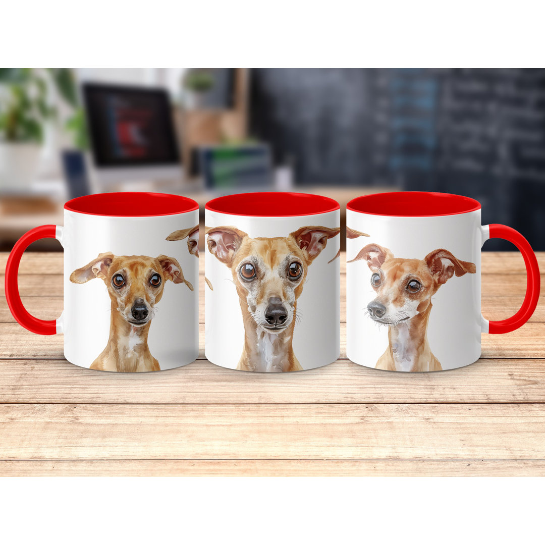 Three Italian Greyhound Dog Design 11oz Coffee Mug