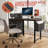 47.3-Inch Office Desk With Built-In Power Outlet, 3 Drawers, Side Pocket, And Easy Assembly For Home Or Study-260722992